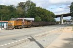 UP 6352 pushing empty coal train on Van Buren sub